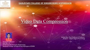 Video Data Compression (Digital Signal Processing CIA Activity)