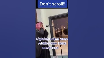 adzan | Lighting strike when allah name being mentioned
