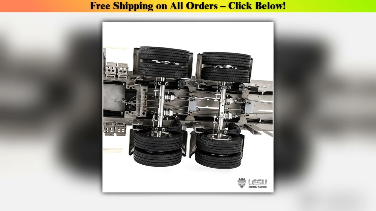 LESU 1/14 scale model drum brake unpowered two-wheel axle brake status Q-9072-A Wholesale Best