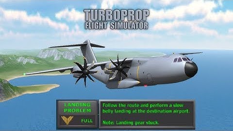 TURBOPROP FLIGHT SIMULATOR  landing problem