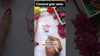 AKSHARA name converted into flower 🌹#shorts #trending #viral