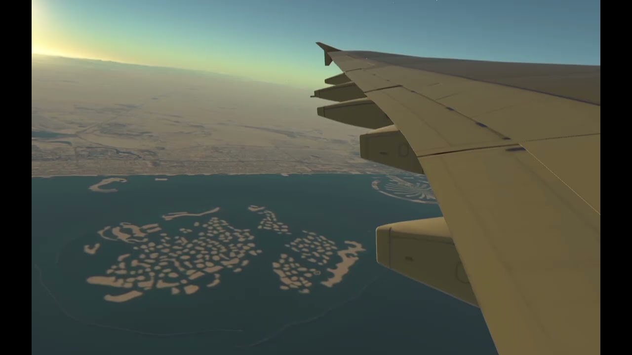 Takeoff from Dubai on Google Earth. Infinite Flight.  No.2. 