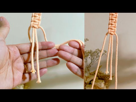 How to add macrame cord on Square Knot | Filler Cord is run
