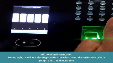 eSSL MB160 How to Set Combined verification