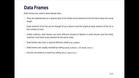 Data Types   Data Frames   Johns Hopkins University   Coursera