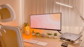 Aesthetic Desk Setup | Productive & Cozy Desk I Accessories Unboxing, Cable Management