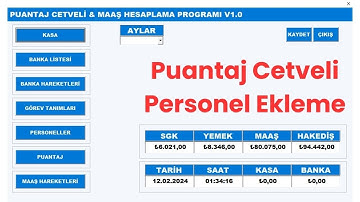 Personel Puantaj ve Maaş Hesaplama