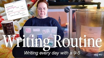 How I wrote 10 novels with a full time job | Cozy autumn writing routine | Vlog 82 2025