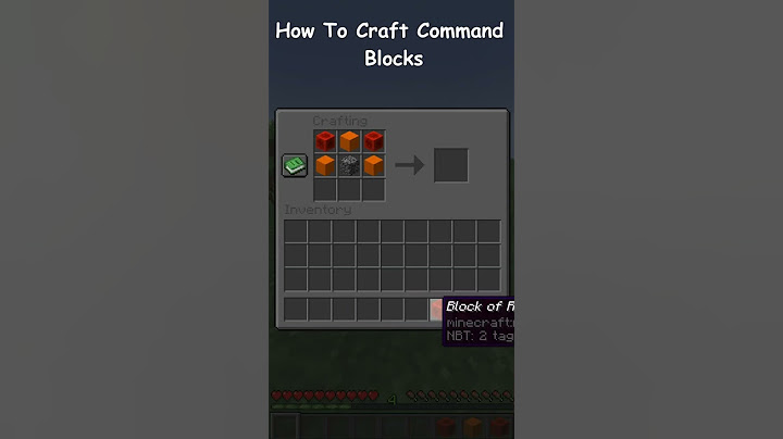 THIS Is How To CRAFT COMMAND BLOCKS In MINECRAFT... #shorts