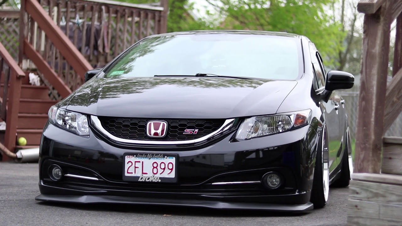 2015 BAGGED HONDA CIVIC SI - YouTube