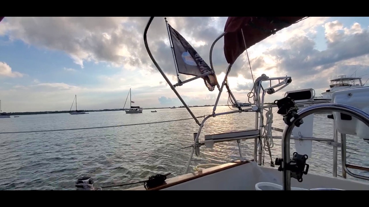 Salty Quicky #290 | Morning Coffee at Anchorage on my Island Packet Sailboat