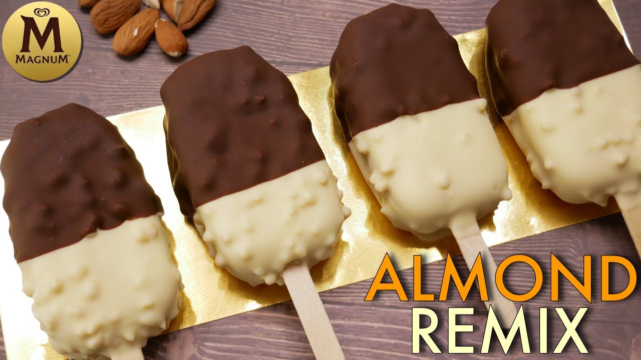 Helado MAGNUM ALMOND REMIX casero / COMPARATIVA CON MAGNUM COMPRADO