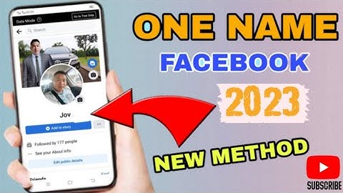 How to one name on facebook  2023 ||  Use Single name on facebook