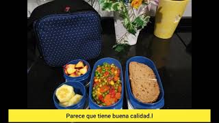 TATAY Urban Food Casual - Bolsa Térmica Porta Alimentos 3L con Recipientes,  Dots Azul