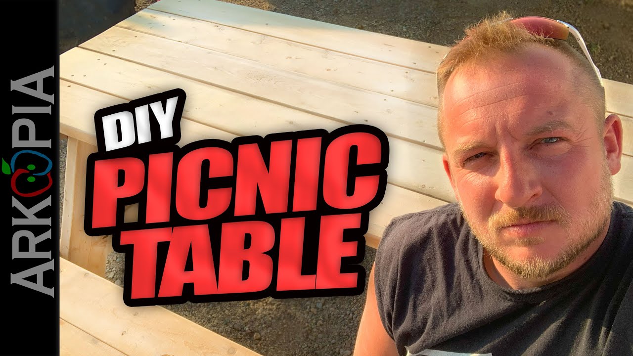 🔨DIY Picnic Table - 45 minute build - Cut List Included - How To Video - Standard Size 