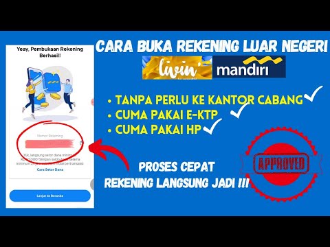 Kini mudah cara buka rekening Bank Mandiri luar negeri