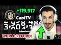 Caztv  120k subs in 1 minute world record  moment 231