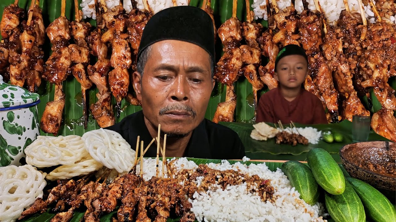 Sate Ayam Bumbu Kacang & Lalapan Segar