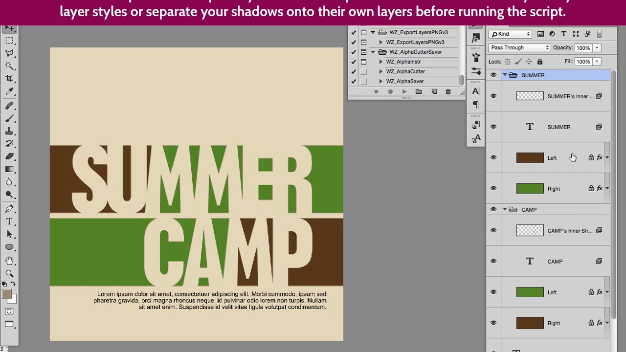 Photoshop экспорт