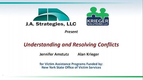 Understanding and Resolving Conflict Hosted by OVS on June 16, 2021