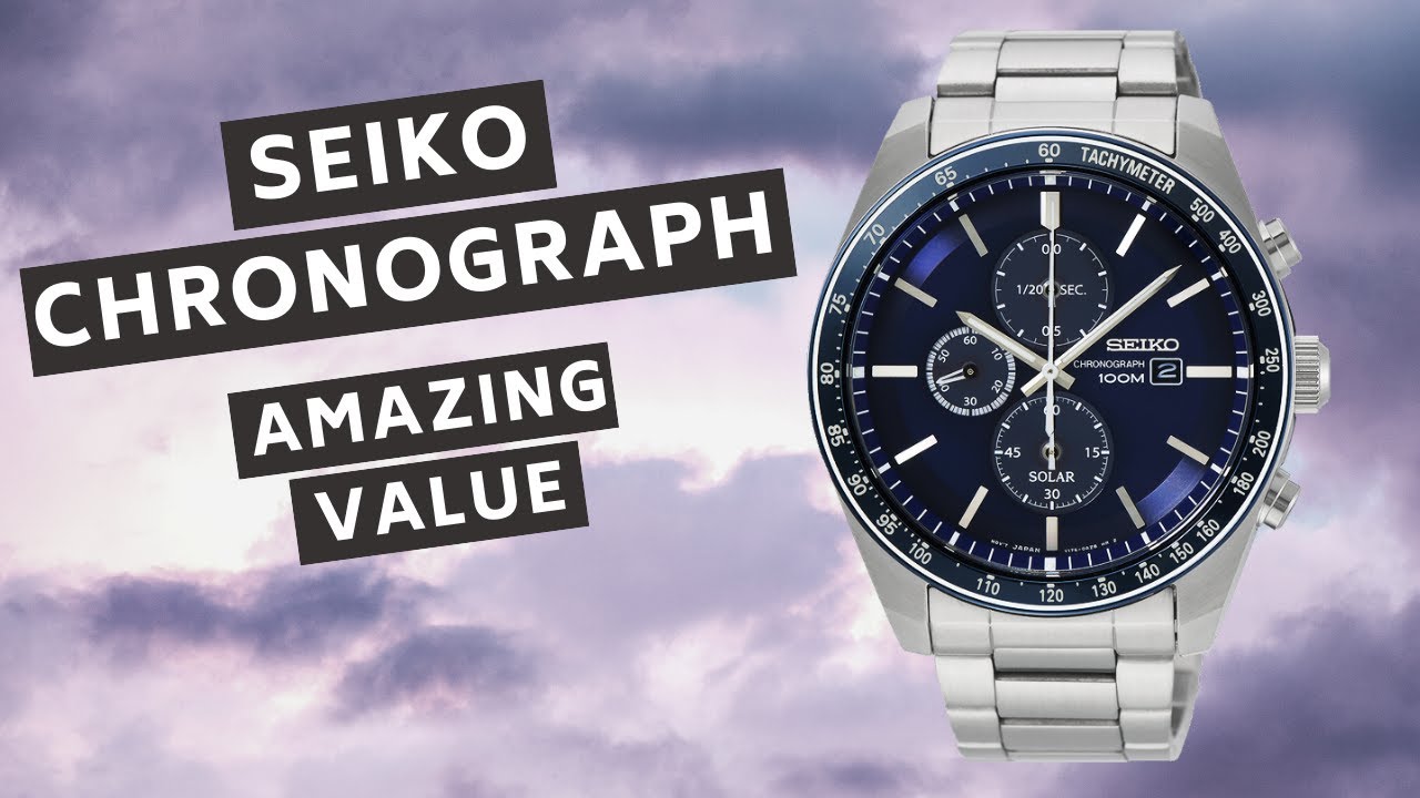 tolerance Skraldespand Fortrolig Seiko Solar Chronograph – Great Value SSC719P1 (Quick Unbox) - YouTube