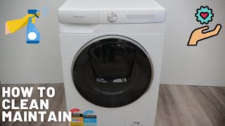 How to maintain Samsung Washing Machine Drum Clean Samsung Washing Machine Maintenance 2021