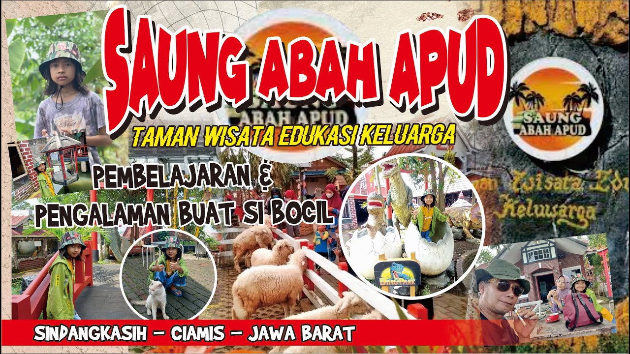 SAUNG ABAH APUD Sindangkasih Ciamis Jawa Barat, Wisata Edukasi Keluarga - ( Kebun Binatang Mini )