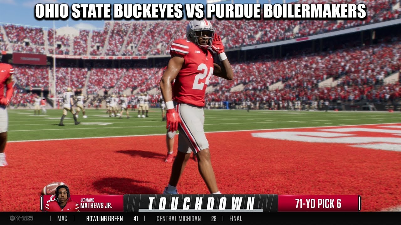 College Football 25 | Ohio State Buckeyes vs Purdue Boilermakers | Week ...