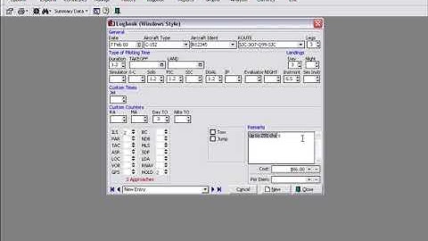 Logbook Pro Desktop - Windows Style Log Area