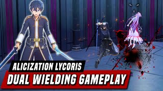Dual Wield Kirito vs Administrator Gameplay Reveal - Sword Art Online: Alicization Lycoris