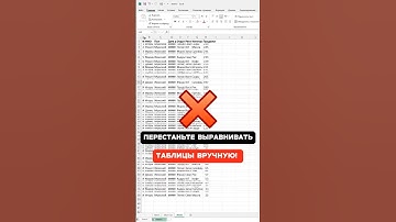 Мгновенное выравнивание таблиц!