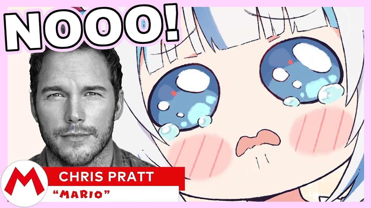 Gura reacts to the Mario movie cast...