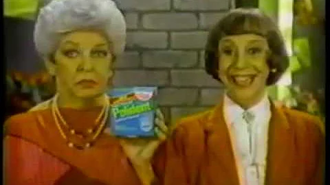 Polident ad w/Martha Raye & Imogene Coca, 1984