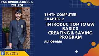 10th Computer| Ch 2| Introduction to GW BASIC Creating & Saving Program