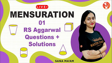Mensuration (L-1) | RS Aggarwal Questions & Solutions | Class 6 Math | Sana Ma’am | V Mathemagician