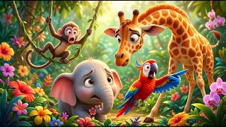 The Lost Baby Elephant’s Journey | Nursery Rhymes and Baby Songs for Kids | Animal Rescue Adventure