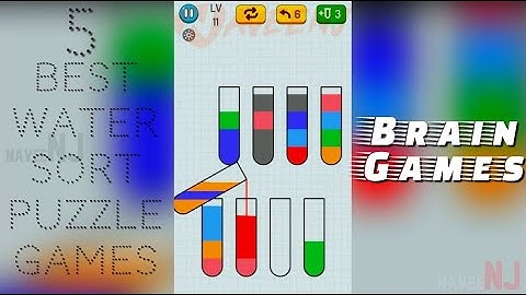 5 Best Water Sort Puzzle Games | Brain Games | Stress Reliever