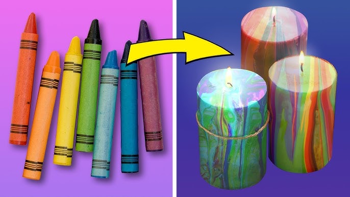Make Homemade Candles with Crayons and Soy Wax • Kids Activities Blog