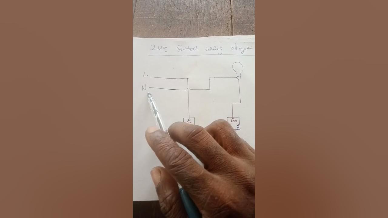 how to wire 2 way switch - YouTube