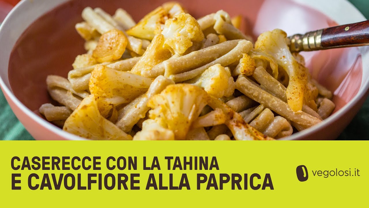 Pasta Integrale Con Tahina E Cavolfiori Alla Paprika Youtube