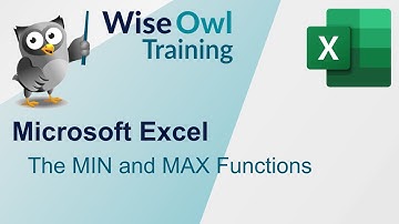 Excel - The MIN and MAX Functions