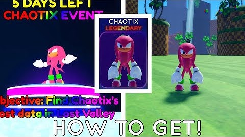 HOW TO GET THE NEW CHAOTIX SKIN IN SONIC SPEED SIMULATOR!! (RP Mode)