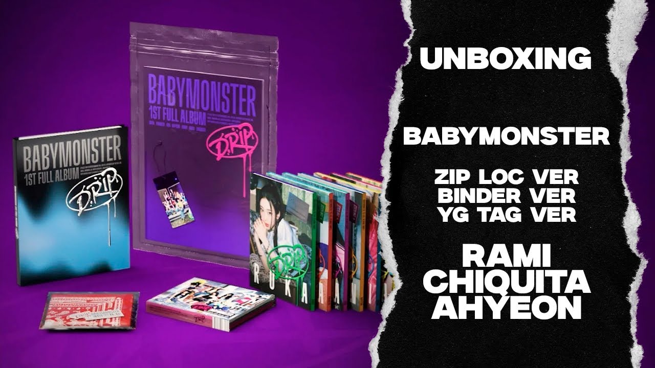 Unboxing BABYMONSTER - DRIP all versions - YouTube