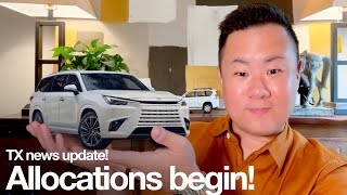 Lexus TX Update: Allocations have begun! Plus our new car. by Josh’s Cars of Japan 11,094 views 7 months ago 5 minutes, 31 seconds
