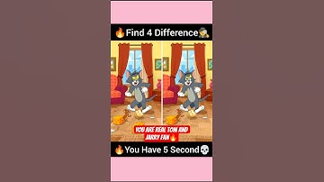 Find🕵 the Difference 🔥Tom & Jarry💀 Scene#shorts #ytshort #puzzle #tomandjerry #anime #viral #fact