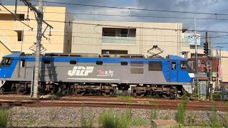 【EH500】高崎線貨物列車 宮原(56) 通過・到着(待避)-発車【EF210】