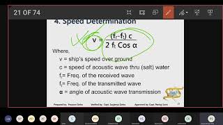 Doppler Log Working Principal Part 2 -Bridge Equipment