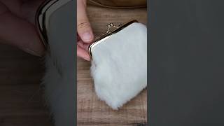 ✨ Soft & Fluffy Rabbit Skin × Clutch Wallet Frame 🐇 #RabbitSkins #ClutchWalletFrames #EveningBag