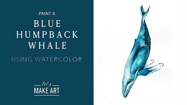 LIVE Watercolor: Blue Humpback Whale!