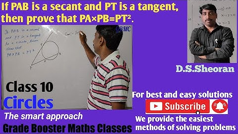 tangent secant theorem proof of secant tangent theorem